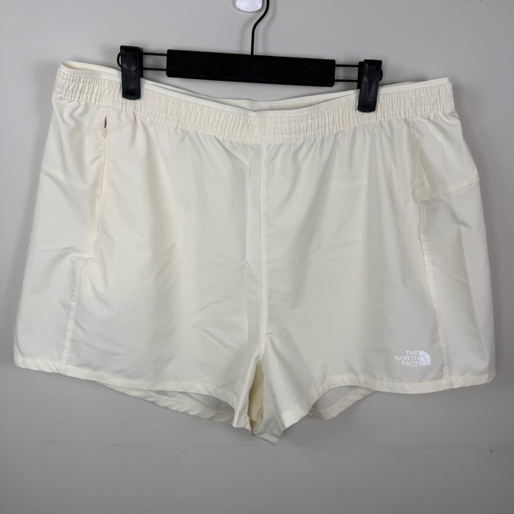 The North Face Women’s Shorts, Color: Cream/White, Size: XL
